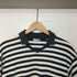 コムデギャルソンオム COMME des GARCONS HOMME 90-00s 田中期 田中オム ボーダー柄 襟付き VネックショートスリーブTシャツ メンズ