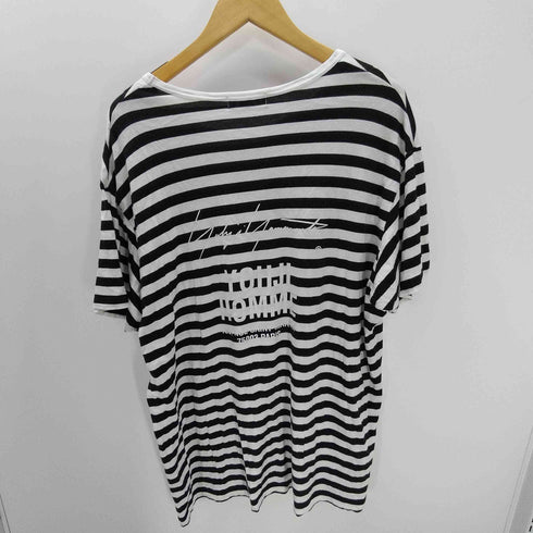 ヨウジヤマモトプールオム Yohji Yamamoto POUR HOMME 18SS BORDER STAFF TEE ボーダー スタッフ Tシャツ メンズ JPN:3