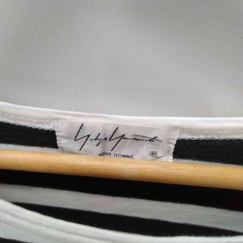 ヨウジヤマモトプールオム Yohji Yamamoto POUR HOMME 18SS BORDER STAFF TEE ボーダー スタッフ Tシャツ メンズ JPN:3