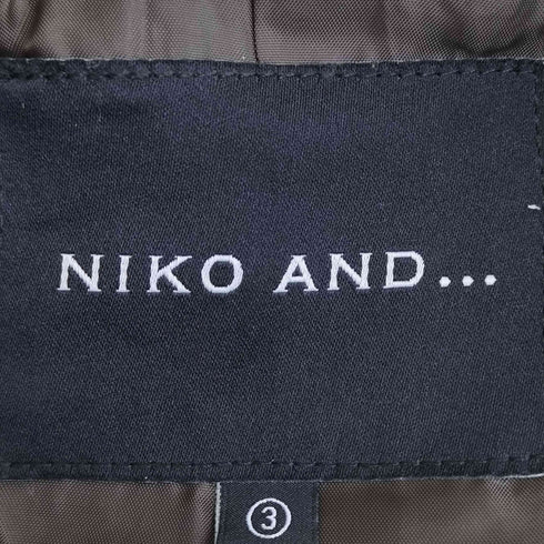 ニコアンド niko and... チェック ダブルブレスト テーラードジャケット メンズ JPN:M