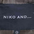ニコアンド niko and... チェック ダブルブレスト テーラードジャケット メンズ JPN:M