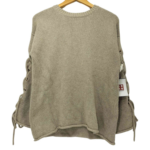シーバイクロエ SEE BY CHLOE Oversized Lace-up Knitted Sweater カシミヤウール混 スリーブデザインニット レディース import:XS