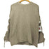 シーバイクロエ SEE BY CHLOE Oversized Lace-up Knitted Sweater カシミヤウール混 スリーブデザインニット レディース import:XS