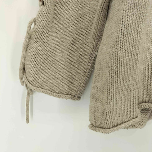 シーバイクロエ SEE BY CHLOE Oversized Lace-up Knitted Sweater カシミヤウール混 スリーブデザインニット レディース import:XS