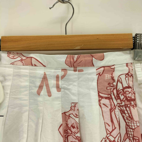 JINLI FASHION グラフィックプリントタックスカート レディース 7