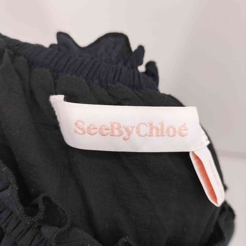 シーバイクロエ SEE BY CHLOE レーヨン混 ティアードマキシスカート レディース EUR:34