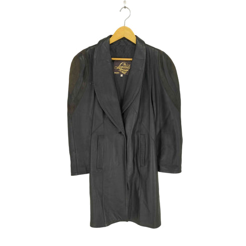 LEPANTO MADE IN SPAIN lamb leather leather リアルレザーショールカラーコート レディース 7