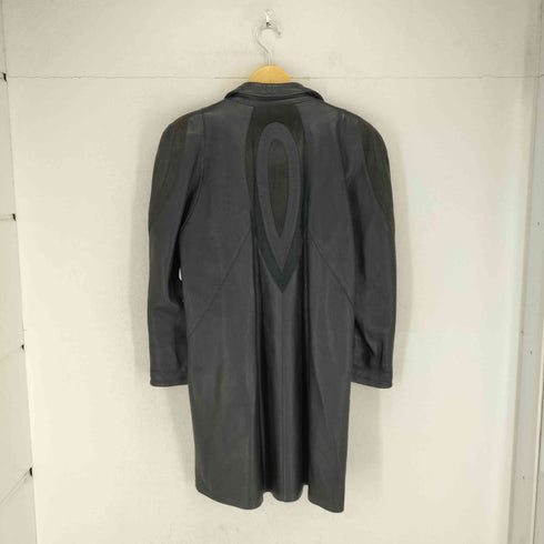 LEPANTO MADE IN SPAIN lamb leather leather リアルレザーショールカラーコート レディース 7