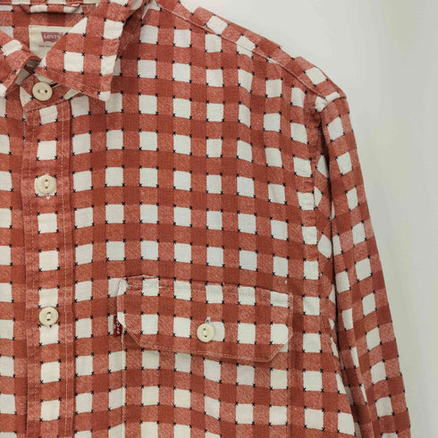リーバイス Levis RELAXED チェック コットンリネン ダブルポケットシャツ メンズ import:M