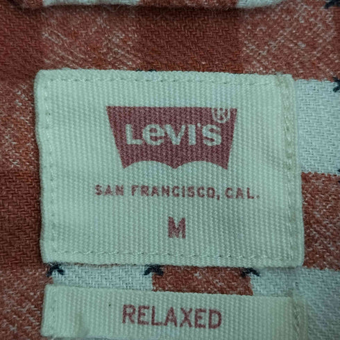 リーバイス Levis RELAXED チェック コットンリネン ダブルポケットシャツ メンズ import:M