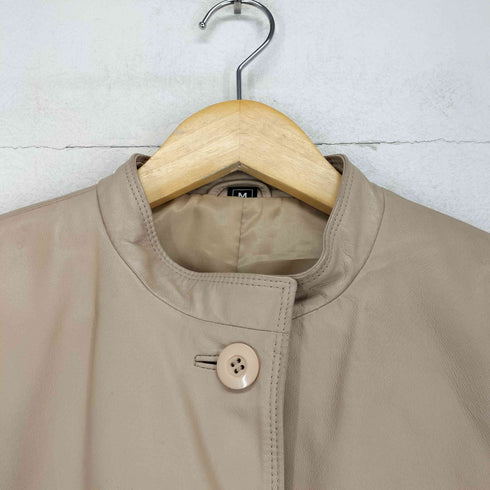 Jubien pig leather ピッグレザーシングルライダースジャケット レディース M