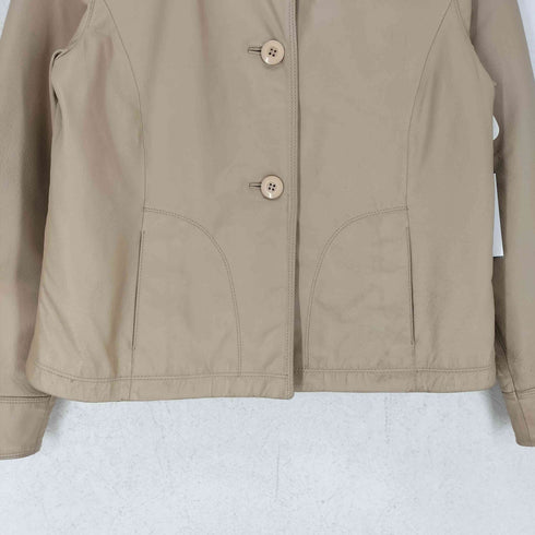 Jubien pig leather ピッグレザーシングルライダースジャケット レディース M