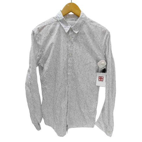 メゾンマルタンマルジェラ Maison Martin Margiela 11SS ここのえタグ 10 イタリア製 フェザー柄 総柄 L/S シャツ メンズ EUR:44