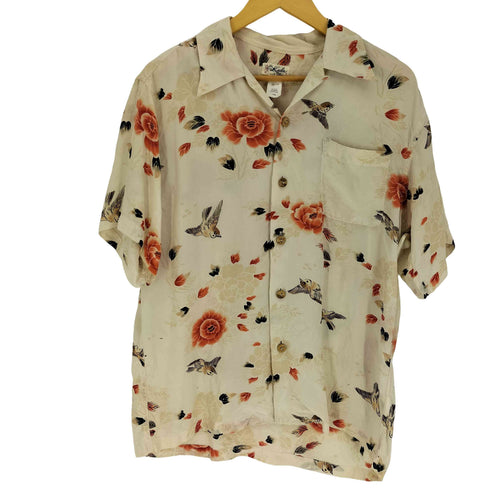 Kula 備中鎌倉工房 倉 総柄 和柄 シルク S/S シャツ アロハシャツ メンズ JPN:L