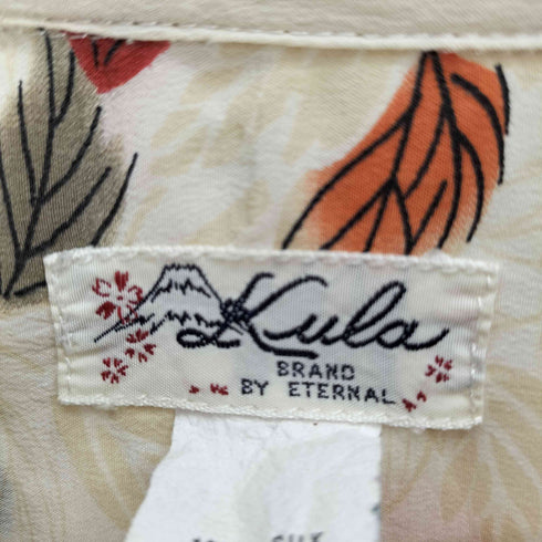 Kula 備中鎌倉工房 倉 総柄 和柄 シルク S/S シャツ アロハシャツ メンズ JPN:L