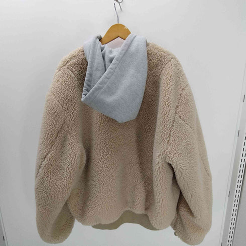 23SS FOSTEX GARMENTS NUBIAN HOODED BOA FLEECE MA-1 EXCLUSIVE フーデッド ボア フリース フライト ジャケット レディース import:XL