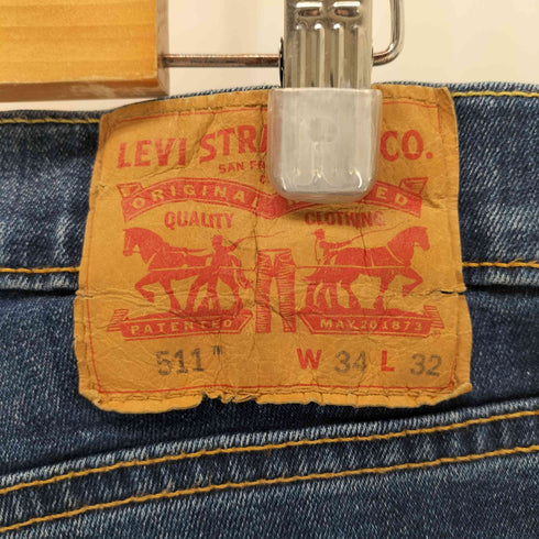 リーバイス Levis パキスタン製 511 スリムフィットストレッチ ジーンズ メンズ 34/32