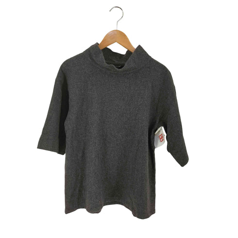 アニエスベー agnes b. 日本製 ハイネック ウール S/S ニット レディース FR:40