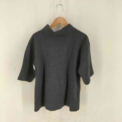 アニエスベー agnes b. 日本製 ハイネック ウール S/S ニット レディース FR:40