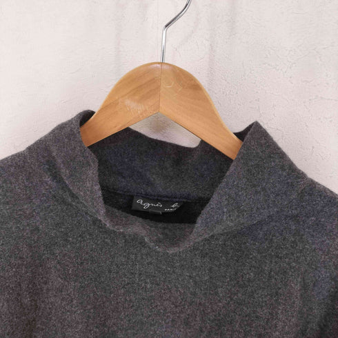 アニエスベー agnes b. 日本製 ハイネック ウール S/S ニット レディース FR:40