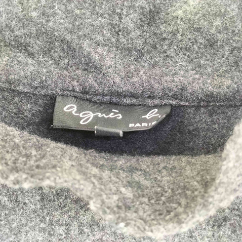 アニエスベー agnes b. 日本製 ハイネック ウール S/S ニット レディース FR:40