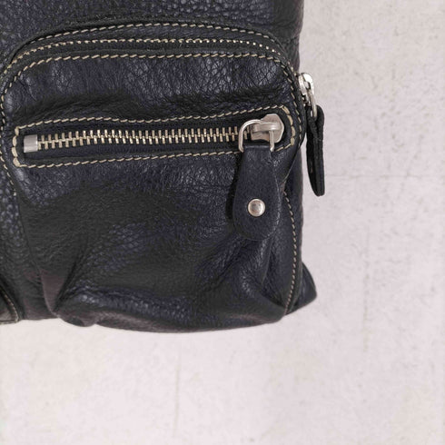 Roots MADE IN CANADA シボ革レザーショルダーバッグ メンズ