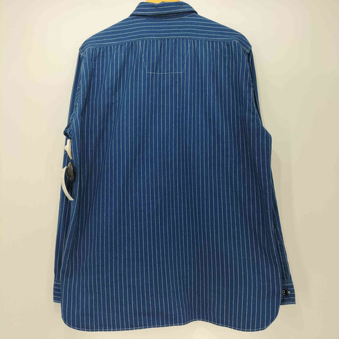 シュガーケーン SUGAR CANE FICTION ROMANCE 8.5oz. WABASH STRIPE WORK SHIRT ウォバッシュストライプ ワークシャツ メンズ X-LARGE