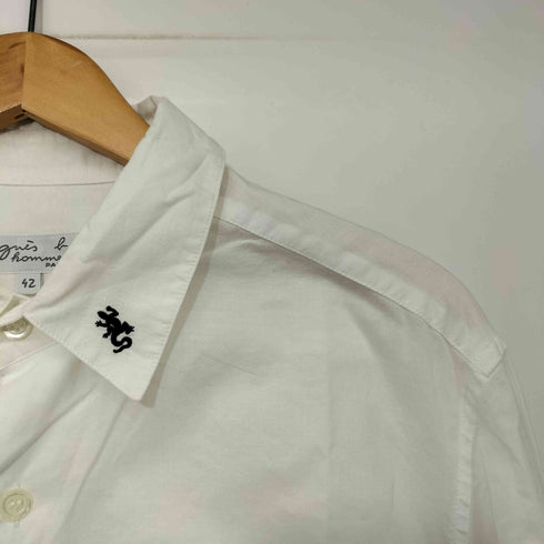 アニエスベーオム Agnes b.homme トカゲ刺繍 ロングスリーブシャツ メンズ FR:42