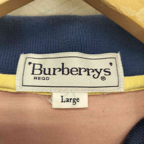 バーバリーズ BURBERRYS ワンポイント刺繍 ポロシャツ メンズ import:L