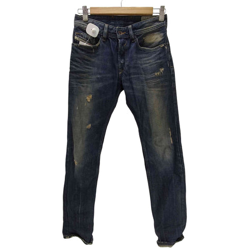 ディーゼルインダストリー Diesel Industry WAYKEE ウォッシュド ストレート ダメージ クラッシュ デニム パンツ Y2K メンズ W26L32