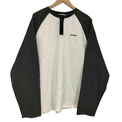 BROKEN BASE ヘンリーネックラグランロンT レディース import:M