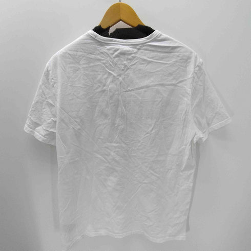 トミーヒルフィガー TOMMY HILFIGER ロゴ ライン 刺繍 S/S Tシャツ メンズ import:L