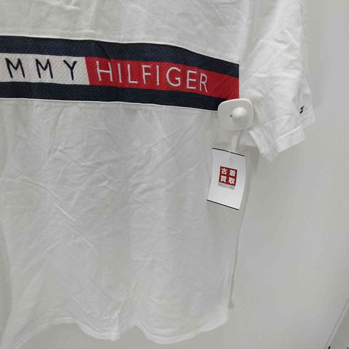トミーヒルフィガー TOMMY HILFIGER ロゴ ライン 刺繍 S/S Tシャツ メンズ import:L
