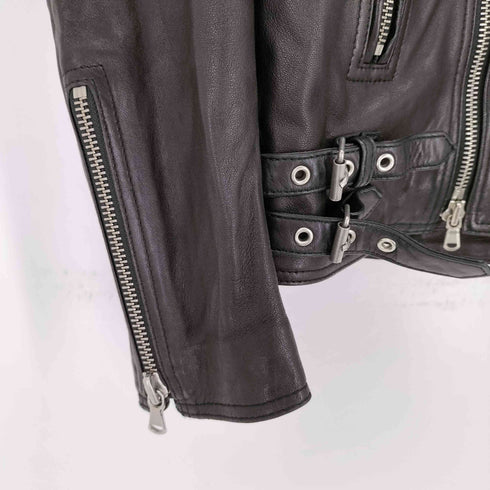 メゾンスペシャル MAISON SPECIAL Dress-Fit Sheep Leather Double Rider Jacket メンズ JPN:0