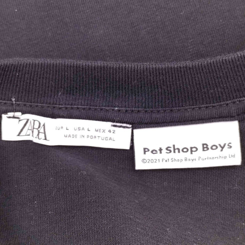 ザラ ZARA 両面プリント S/S Tシャツ レディース import:L
