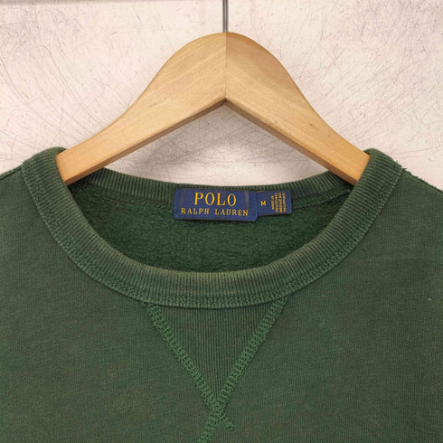 ポロラルフローレン POLO RALPH LAUREN ロゴワッペンクルーネックスウェット 前Vガゼット メンズ JPN:M