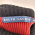 ラルフローレン RALPH LAUREN カシミヤ混 ウール ボーダー プルオーバー ニット タートルネック エンブレム ワッペン レディース import:M