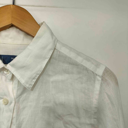 メーカーズシャツカマクラ Makers Shirt 鎌倉 リネン100 レギュラーカラー L/S シャツ レディース JPN:9号