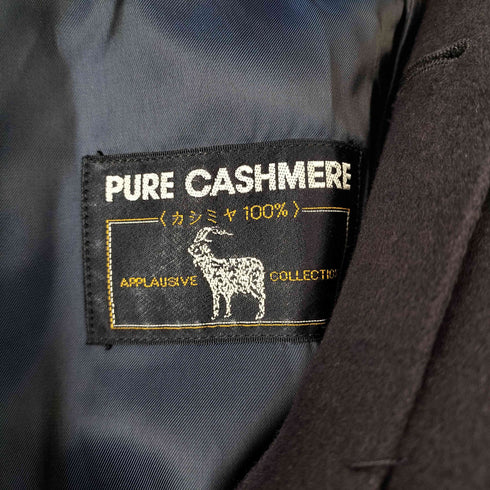 APPLAUSIVE COLLECTION PURE CASHMERE 100% カシミヤ ステンカラーコート メンズ 94-82-175