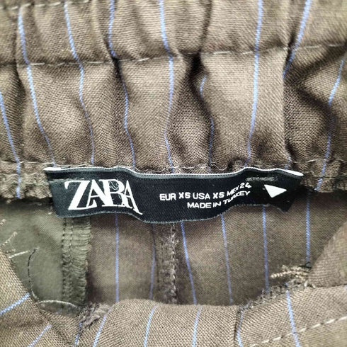 ザラ ZARA ピンストライプ ワイドレッグパンツ レディース JPN:XS
