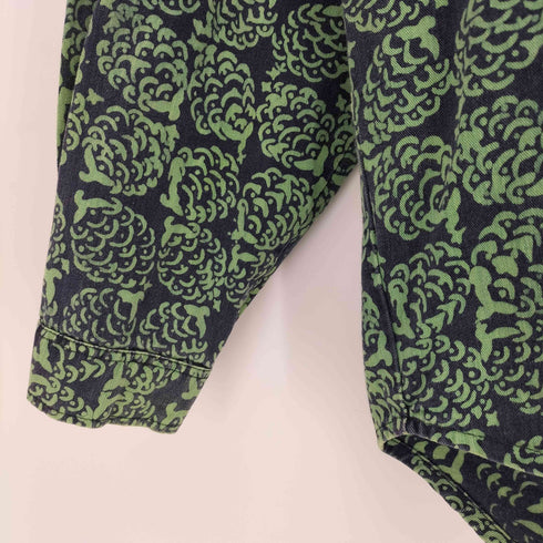 TOPA TOPA vintage 総柄 松ぼっくり レギュラーカラー シャツ メンズ import:M