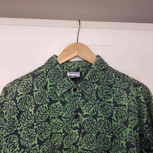 TOPA TOPA vintage 総柄 松ぼっくり レギュラーカラー シャツ メンズ import:M