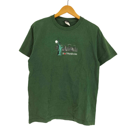 ハフ HUF 自由の女神 ロゴ 刺繍 S/S クルーネック Tシャツ メンズ import:M