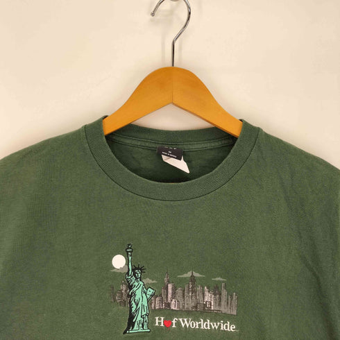 ハフ HUF 自由の女神 ロゴ 刺繍 S/S クルーネック Tシャツ メンズ import:M