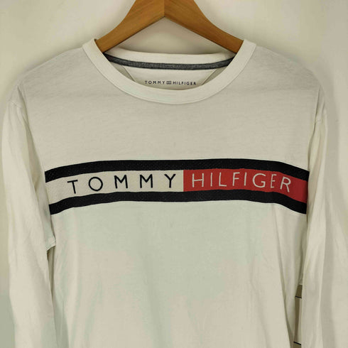 トミーヒルフィガー TOMMY HILFIGER フロント ロゴ L/S クルーネック Tシャツ メンズ import:M