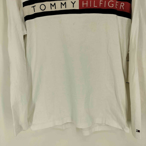 トミーヒルフィガー TOMMY HILFIGER フロント ロゴ L/S クルーネック Tシャツ メンズ import:M