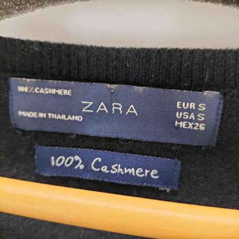 ザラ ZARA カシミヤ100%ニットカーディガン レディース import:S