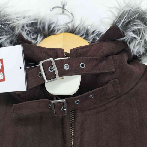 モッシモ MOSSIMO SPORT フェイクスエードファーコート メンズ L