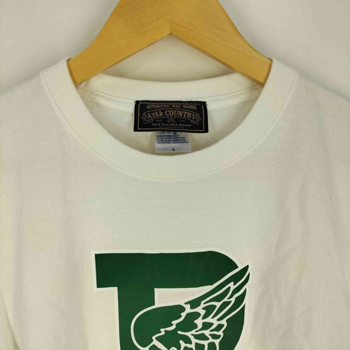 AyAk COUNTRY ロゴプリント クルーネック Tシャツ メンズ import:S
