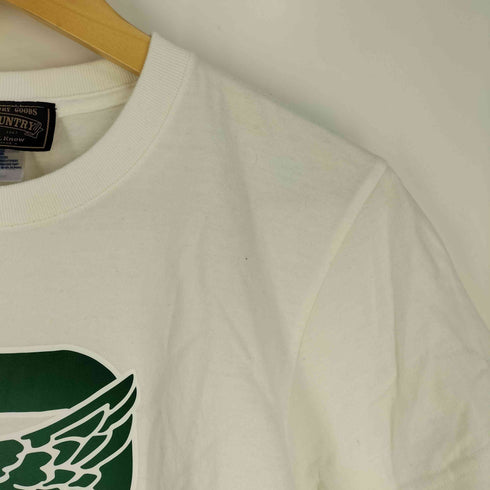 AyAk COUNTRY ロゴプリント クルーネック Tシャツ メンズ import:S